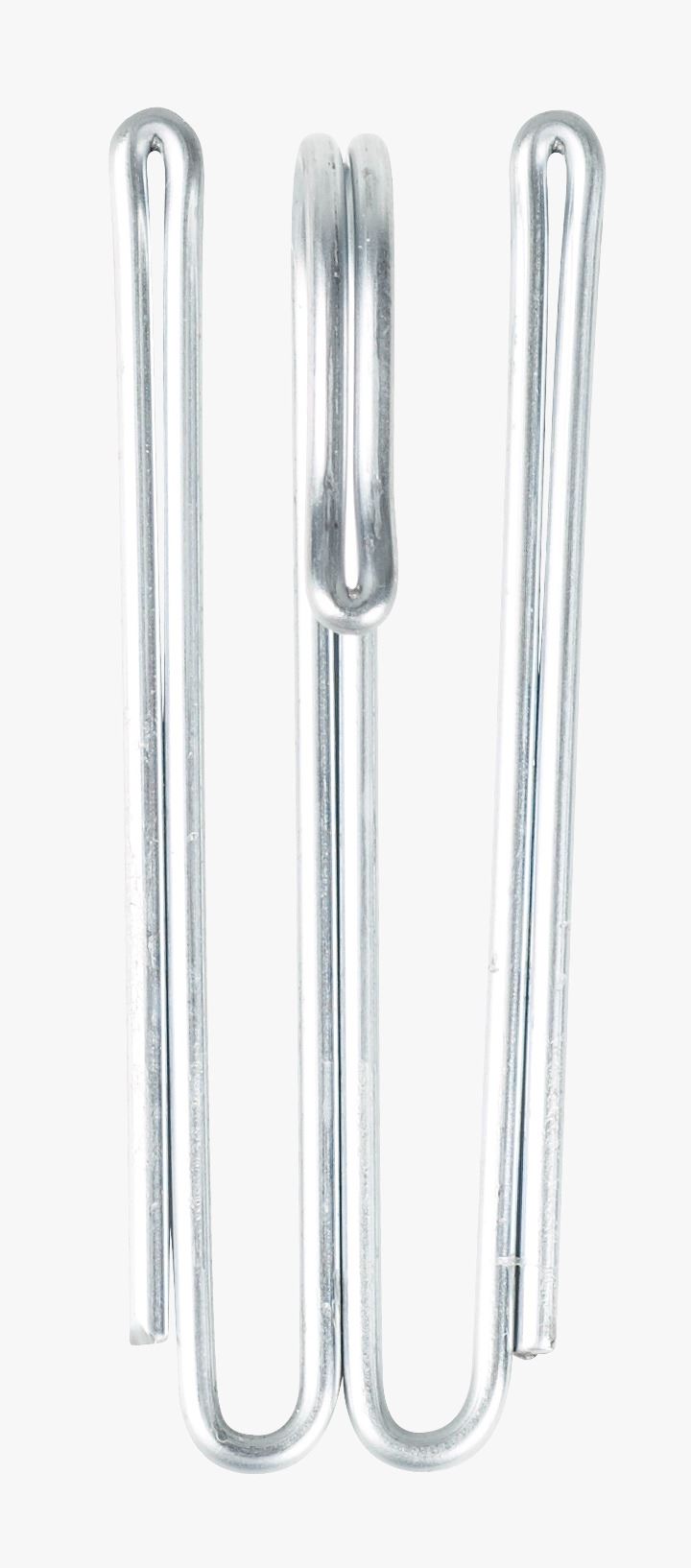 Kõrge kardinakonks terashall - 5,5 cm terashall - 1