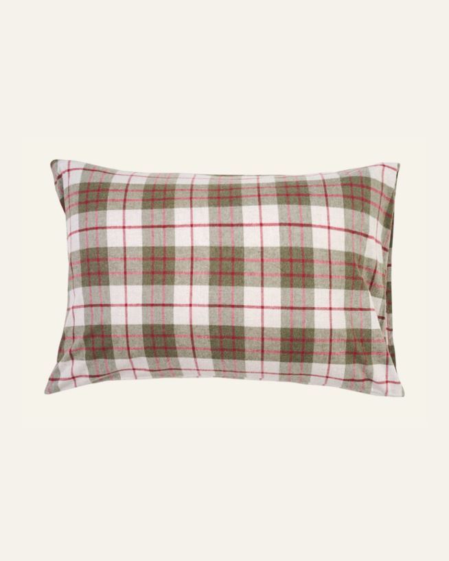 Lõimvärvitud flanellist padjapüür mitmevärviline/punane - 70x100 cm mitmevärviline/punane - 1