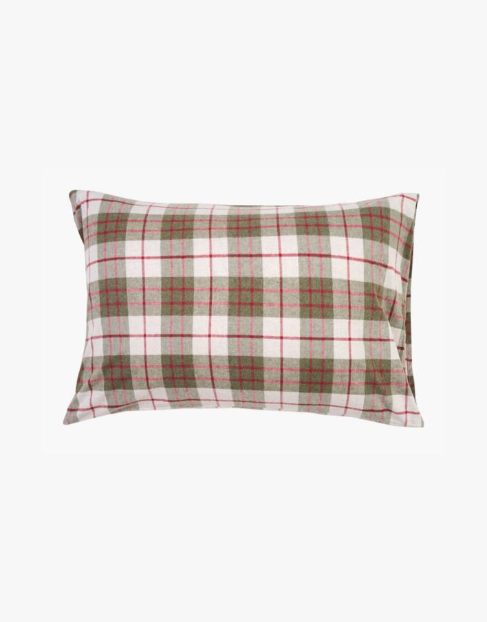 Lõimvärvitud flanellist padjapüür mitmevärviline/punane - 70x100 cm mitmevärviline/punane - 1