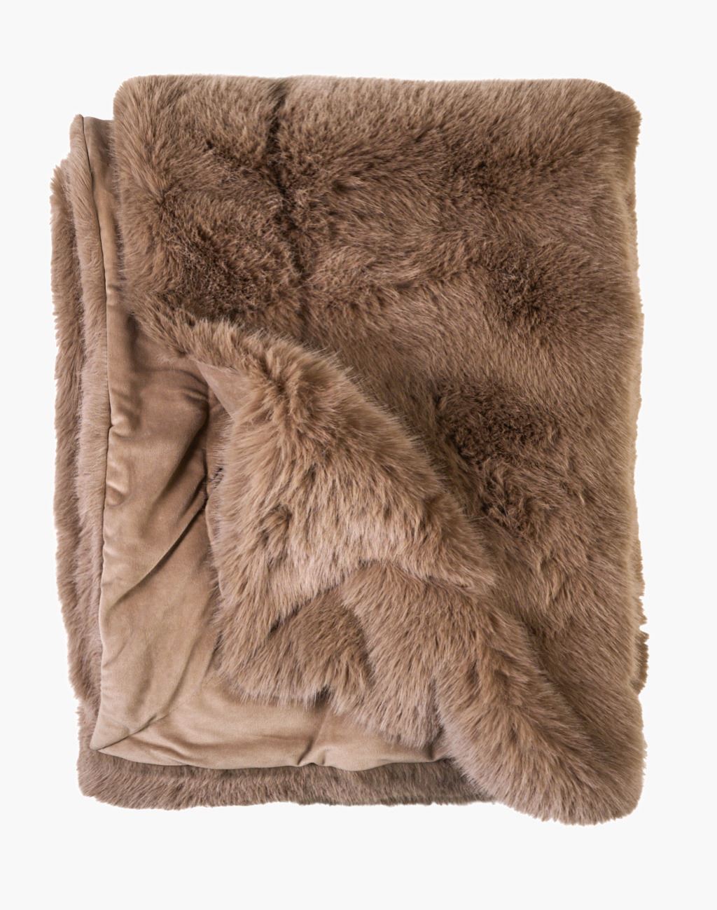 Karusnahast pleed kaamel - 130x170 cm kaamel - 1