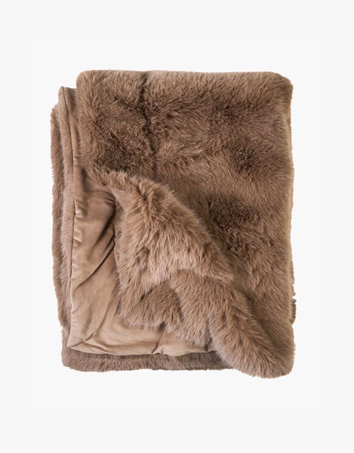 Karusnahast pleed kaamel - 130x170 cm kaamel - 1