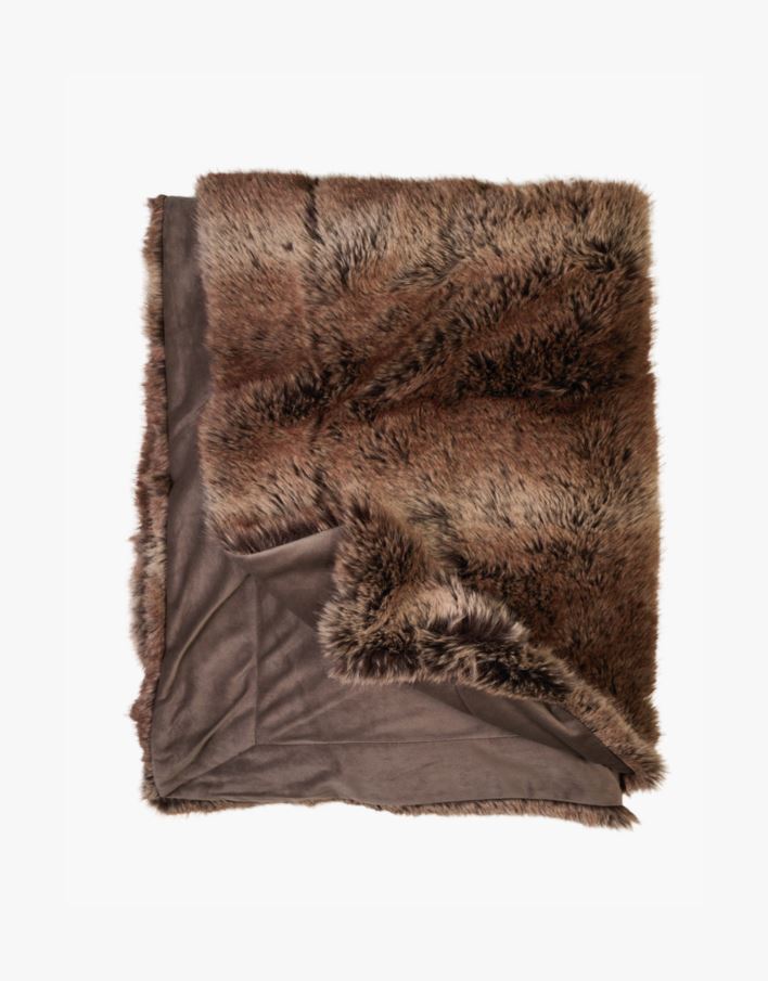 Karusnahast pleed pruun - 130x170 cm pruun - 1