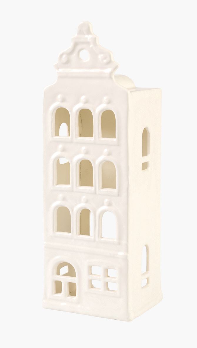 Küünlalatern valge - 10,7x9x30,3 cm valge - 1