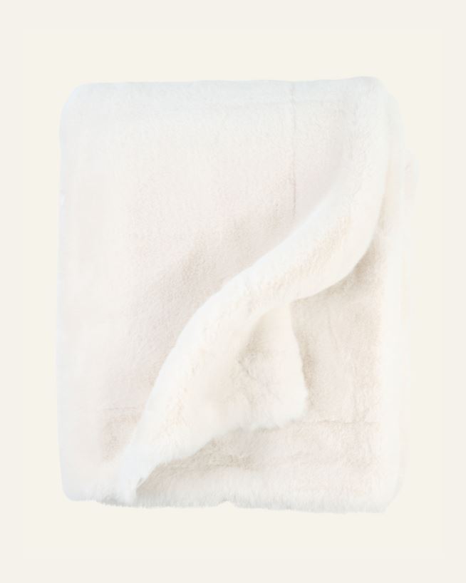 Karusnahast pleed loodusvalge - 130x170 cm loodusvalge - 1