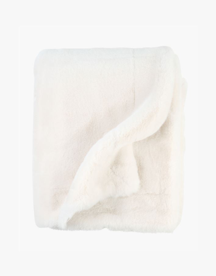 Karusnahast pleed loodusvalge - 130x170 cm loodusvalge - 1