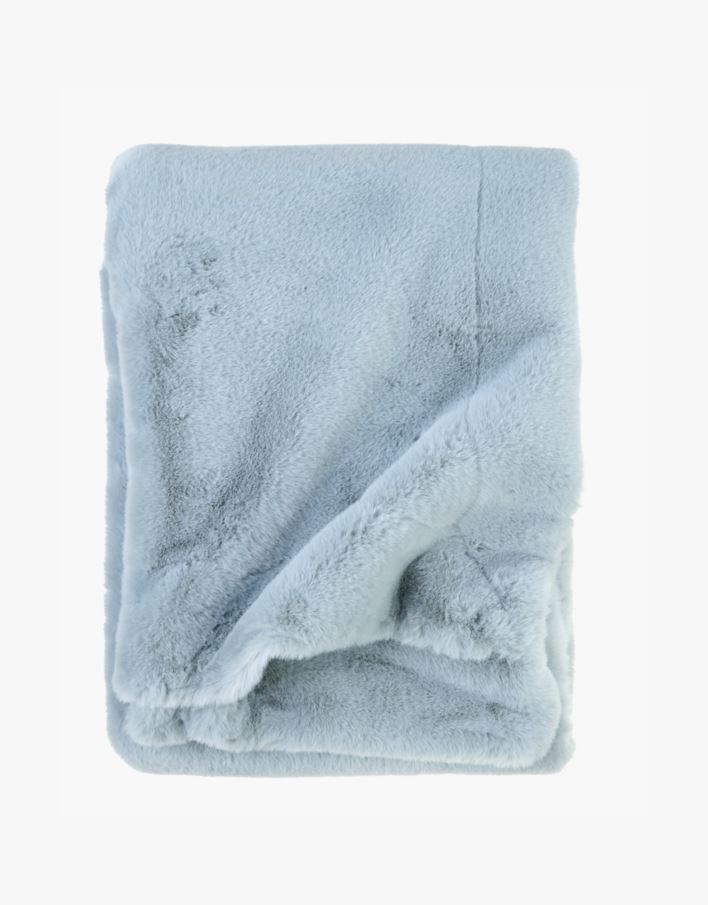 Karusnahast pleed hele sinine - 130x170 cm hele sinine - 1