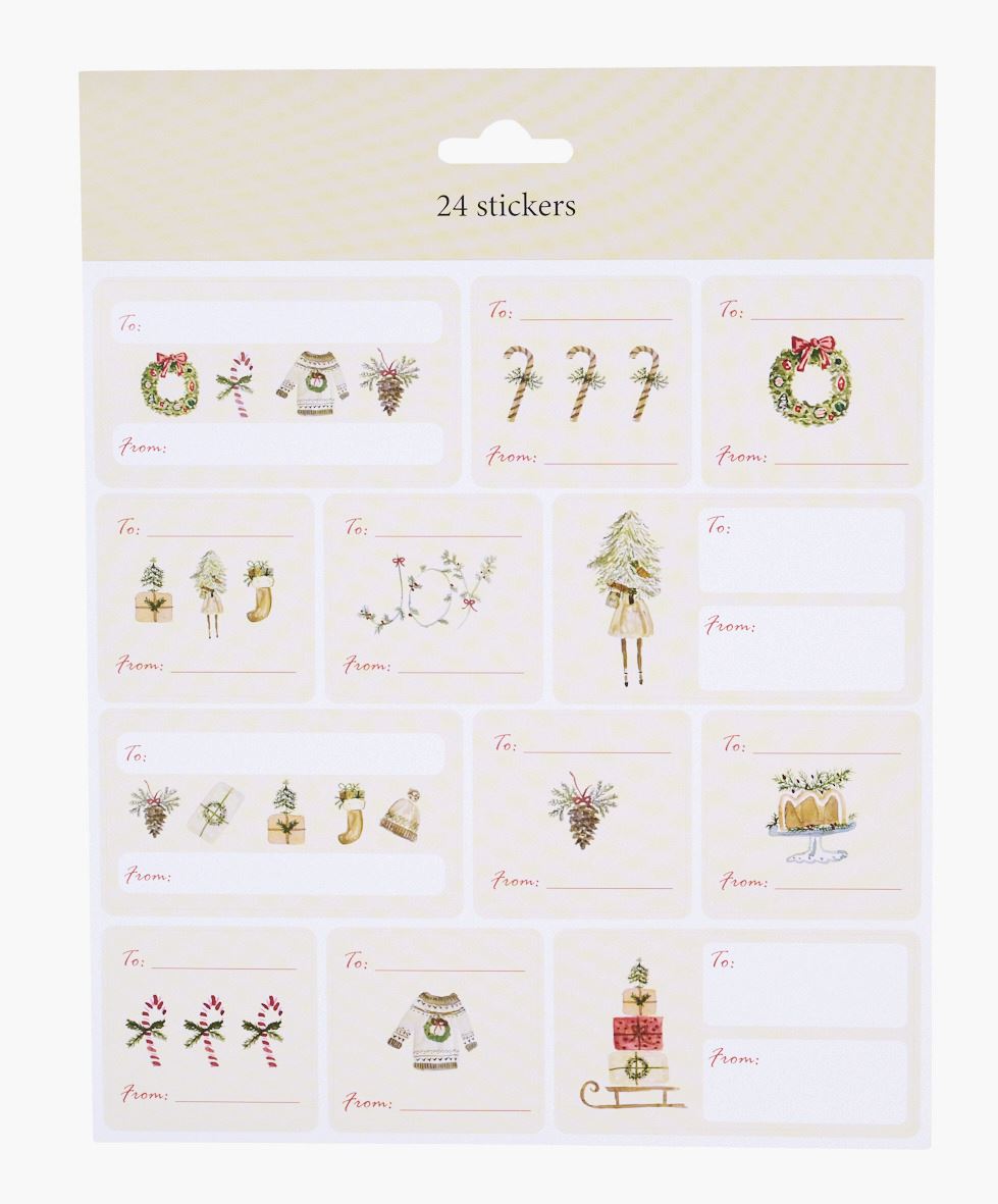 Kleebised: kellele/kellelt mitmevärviline - 20x22 cm mitmevärviline - 1