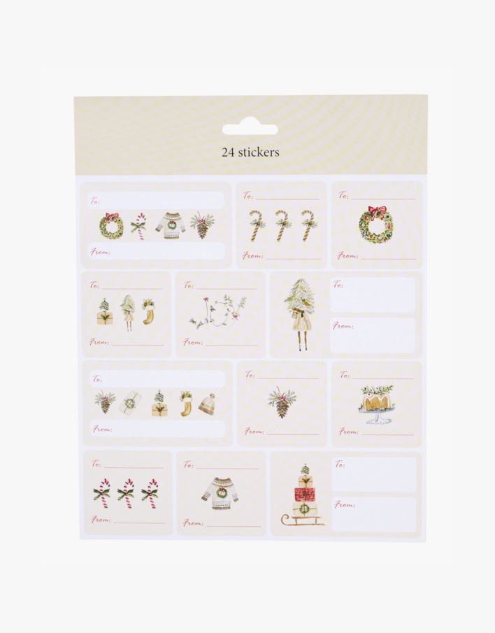 Kleebised: kellele/kellelt mitmevärviline - 20x22 cm mitmevärviline - 1