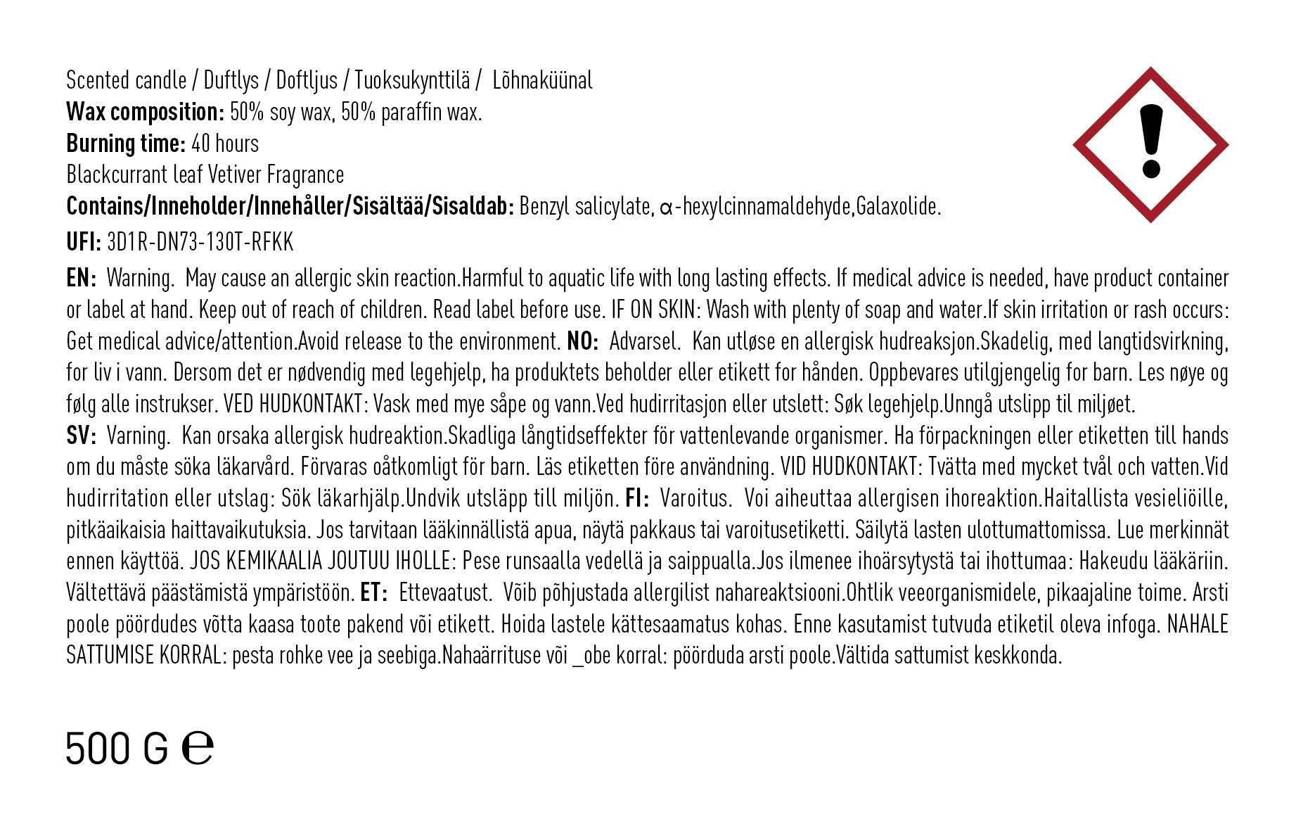 Lõhnaküünal hele sinine - 6