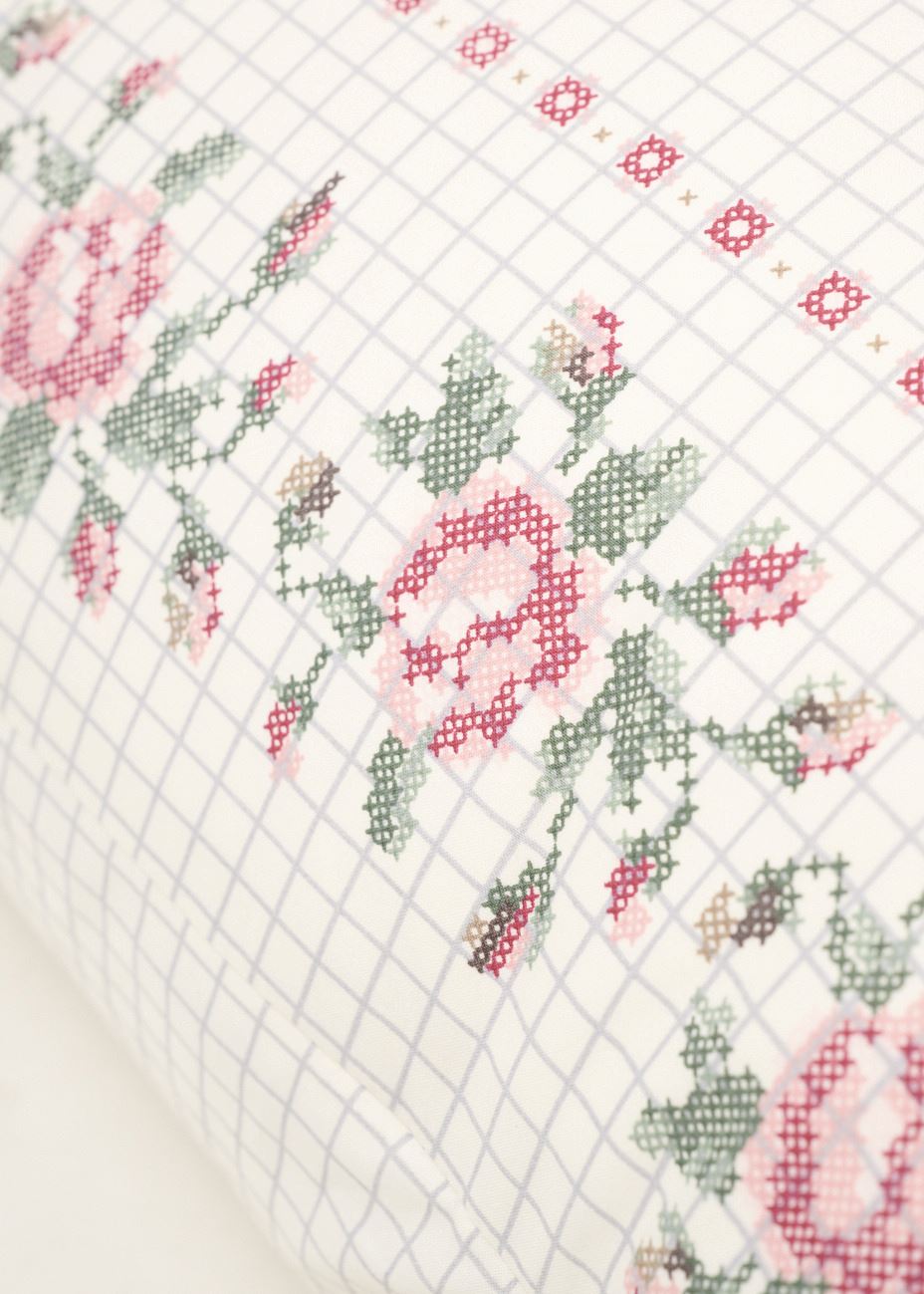 Puuvillane padjapüür mitmevärviline/roosa - 4