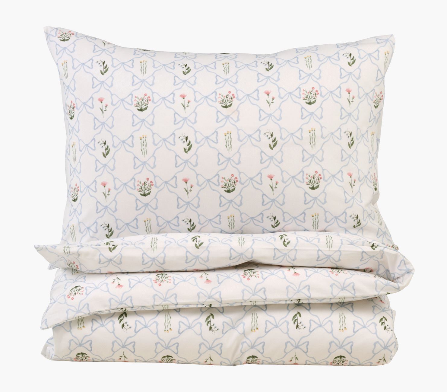 Voodipesukomplekt puuvillane mitmevärviline/sinine - 150x210 cm mitmevärviline/sinine - 1