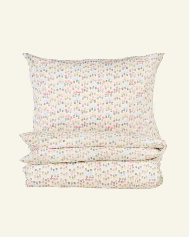 Voodipesukomplekt puuvillane mitmevärviline - 150x210 cm mitmevärviline - 1