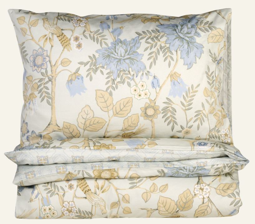 Voodipesukomplekt satiinpuuvillane mitmevärviline/roheline - 3