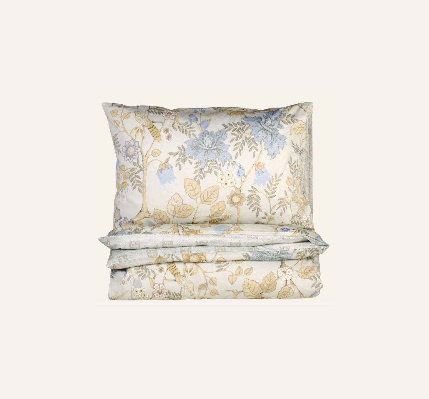 Voodipesukomplekt satiinpuuvillane mitmevärviline/roheline - 3