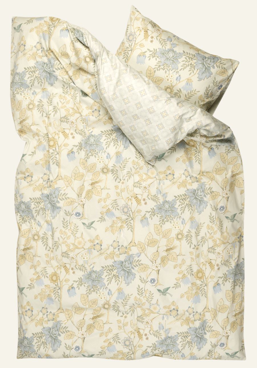 Voodipesukomplekt satiinpuuvillane mitmevärviline/roheline - 2