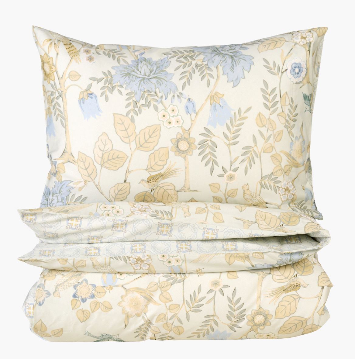 Voodipesukomplekt satiinpuuvillane mitmevärviline/roheline - 230x220 cm mitmevärviline/roheline - 1