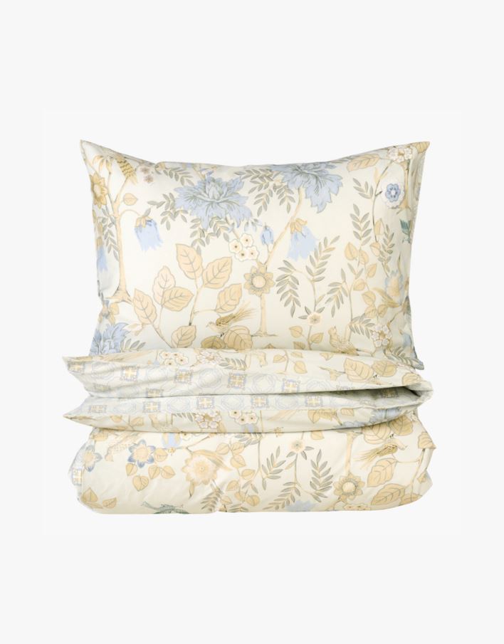 Voodipesukomplekt satiinpuuvillane mitmevärviline/roheline - 230x220 cm mitmevärviline/roheline - 1