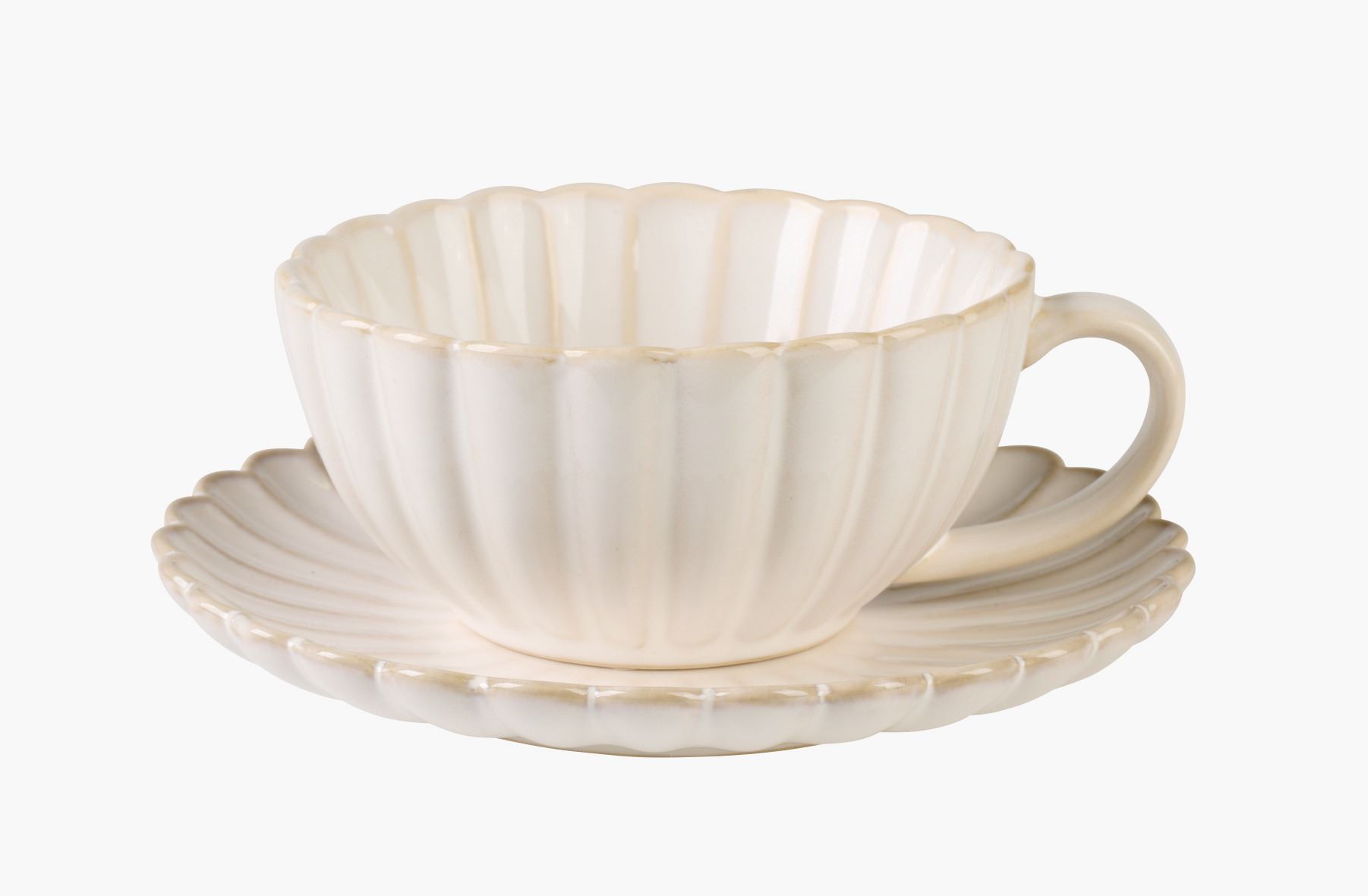 Tass alustaldrikuga valge - 250ml valge - 1