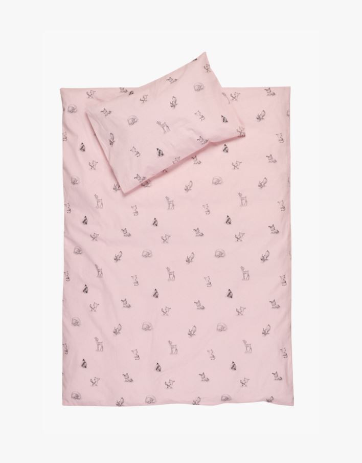 Beebi voodipesukomplekt hele roosa - 100x130 38x55 cm hele roosa - 1