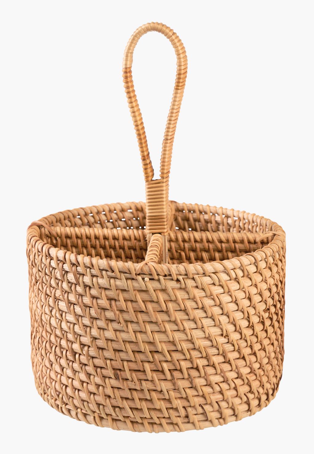 Söögiriistade korv naturaalne toon - 19x19x28 cm naturaalne toon - 1