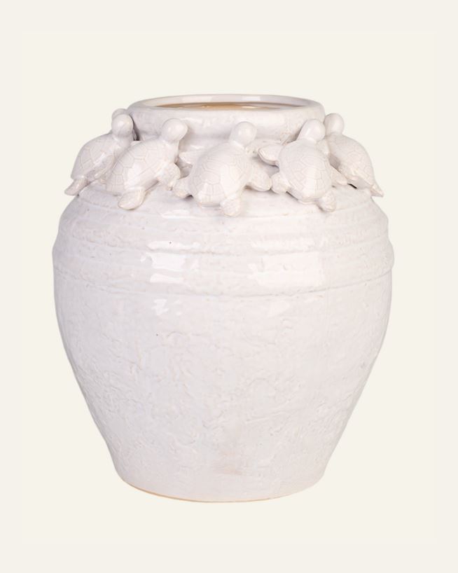 Vaas loodusvalge - 24,7x21,9x21,9 cm loodusvalge - 1