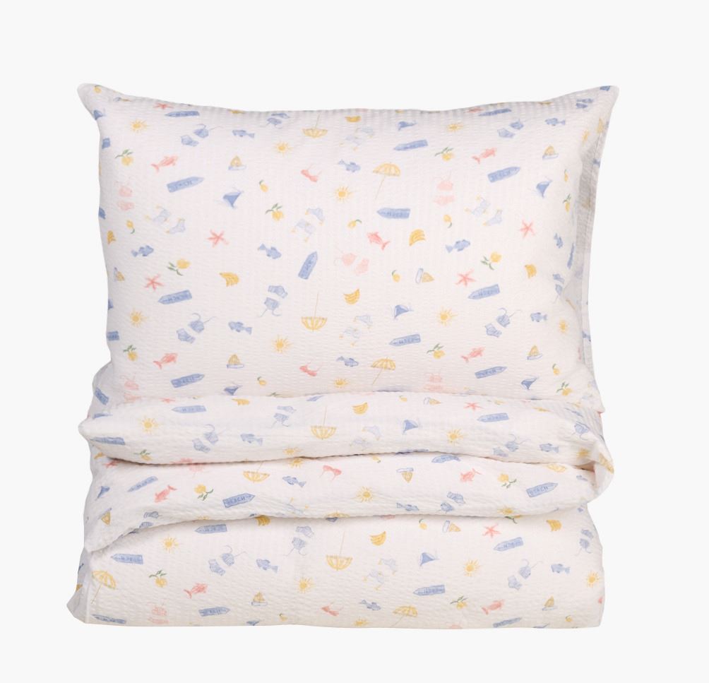 Voodipesukomplekt krepp-puuvillane mitmevärviline - 150x210 cm mitmevärviline - 1