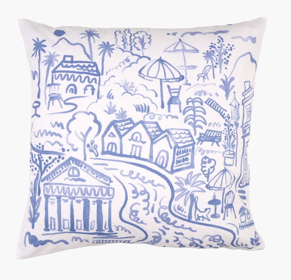 Dekoratiivpadja kate mitmevärviline/sinine - 50x50 cm mitmevärviline/sinine - 1