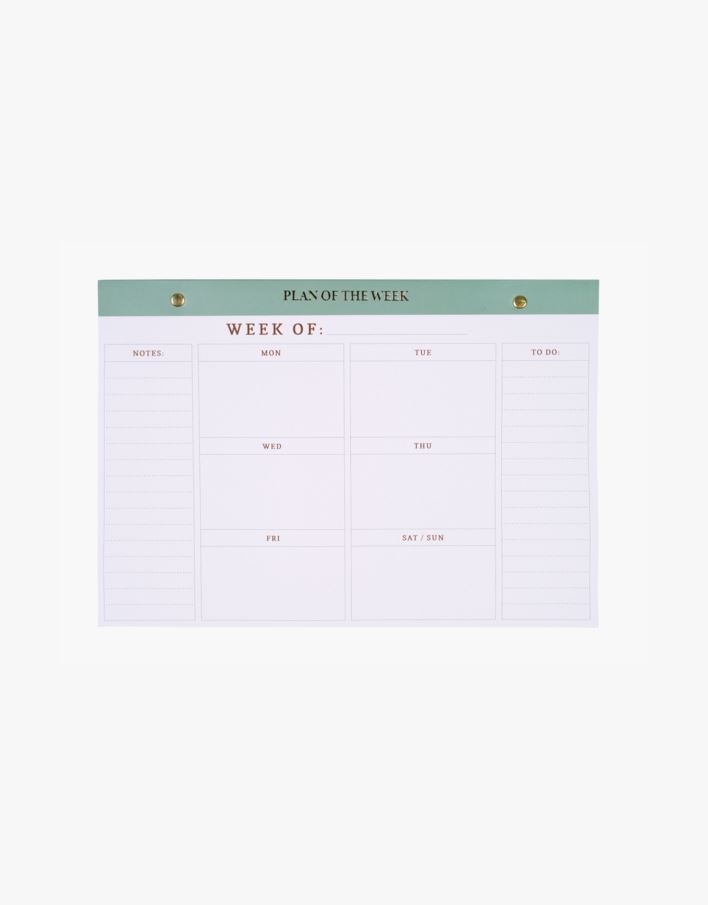 Nädala planeerija oliiviroheline - 21x30 cm oliiviroheline - 1