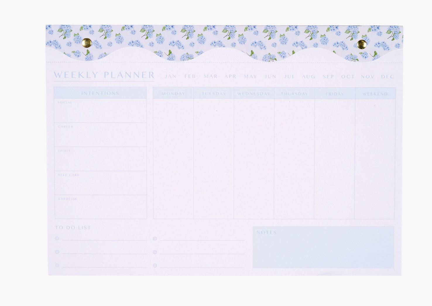 Nädala planeerija mitmevärviline/sinine - 21x30 cm mitmevärviline/sinine - 1