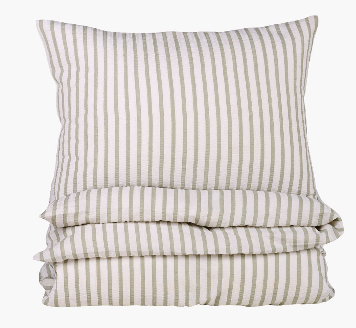 Voodipesukomplekt krepp-puuvillane roheline - 150x210 cm roheline - 1