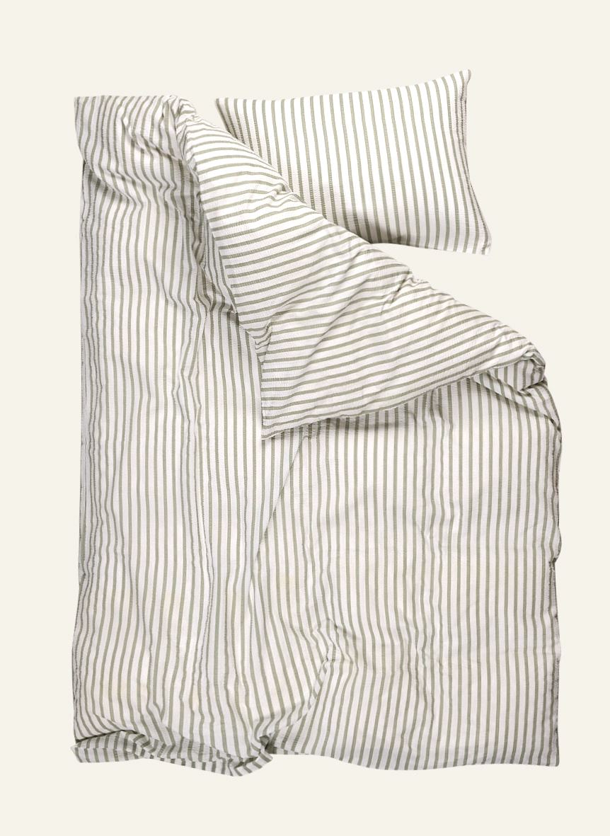 Voodipesukomplekt krepp-puuvillane roheline - 3