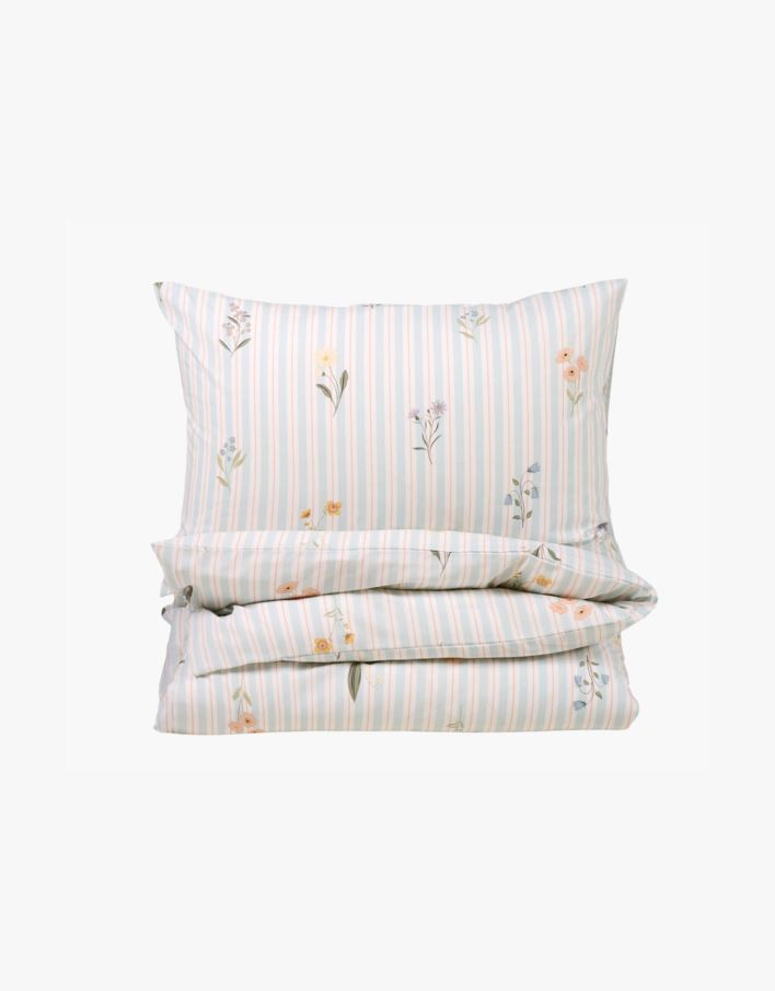 Voodipesukomplekt puuvillane hele sinine - 150x210 cm hele sinine - 1