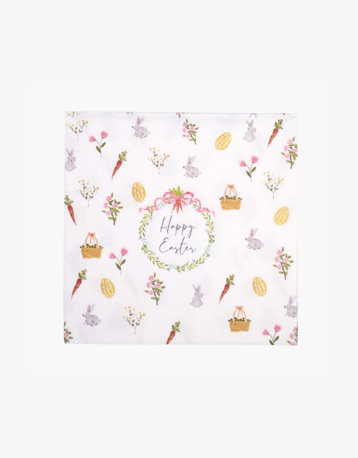 Pabersalvrätikud mitmevärviline/valge - 33x33 cm mitmevärviline/valge - 1