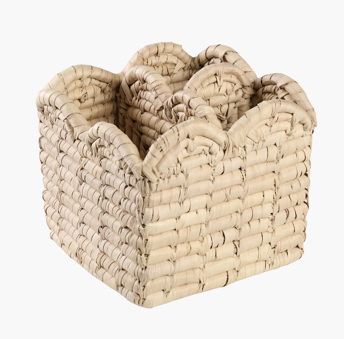 Söögiriistade korv naturaalne toon - 15x15x13 cm naturaalne toon - 1