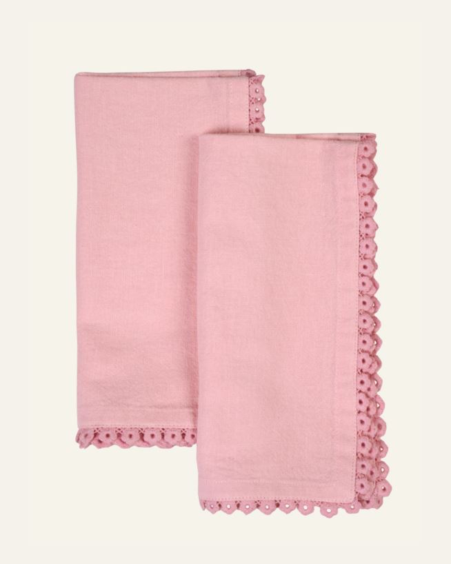Kangast salvrätik 2tk roosa - 45x45 cm roosa - 1