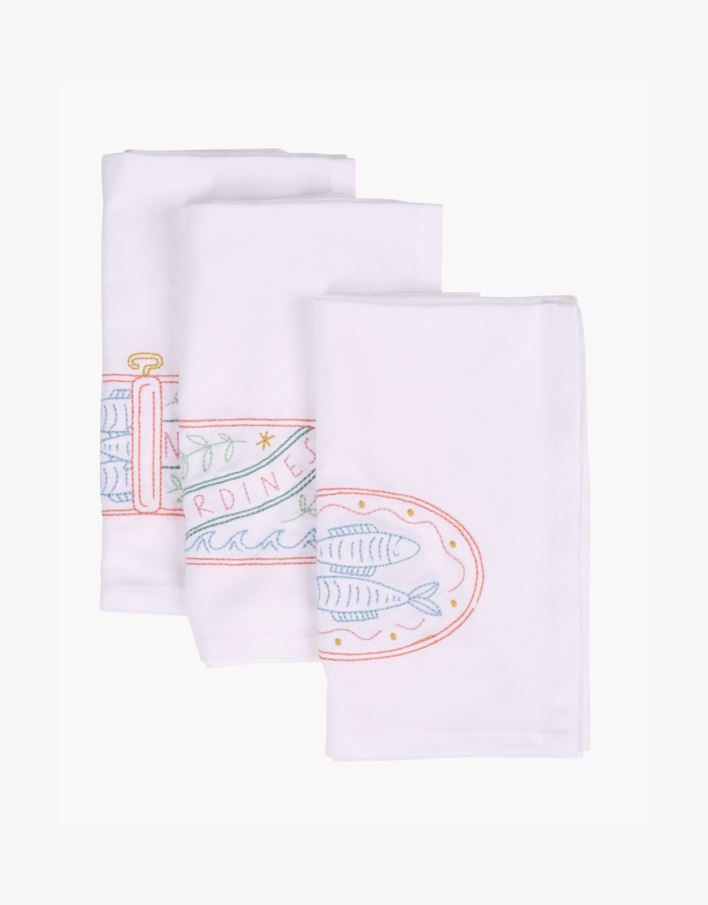 2 tk kangast salvrätik valge - 45x45 cm valge - 1