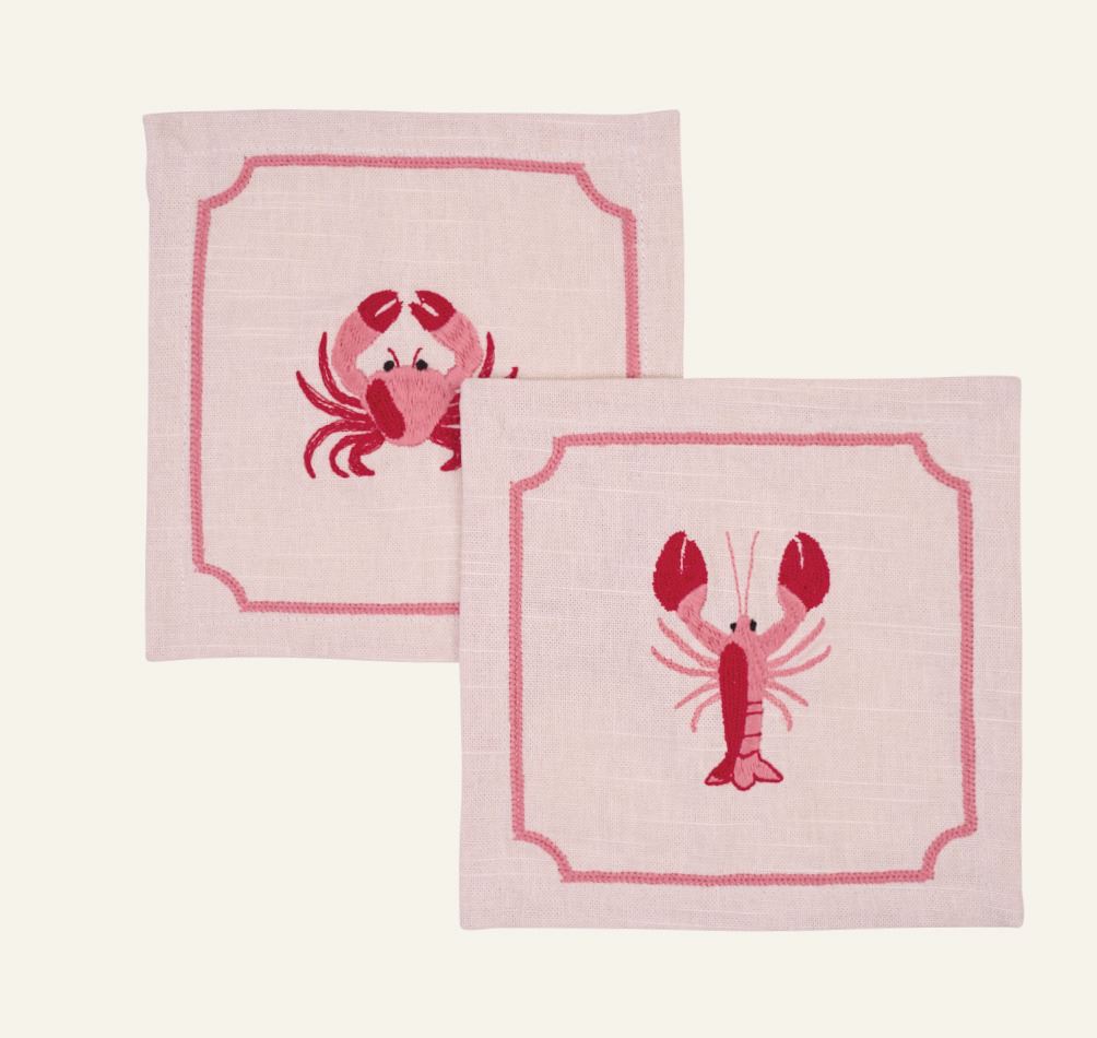 2tk klaasialus roosa - 15x15 cm roosa - 1