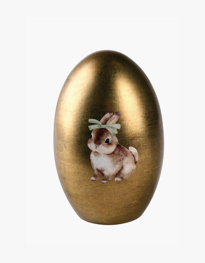 Lihavõttemuna kuldne - 14x9 cm kuldne - 1