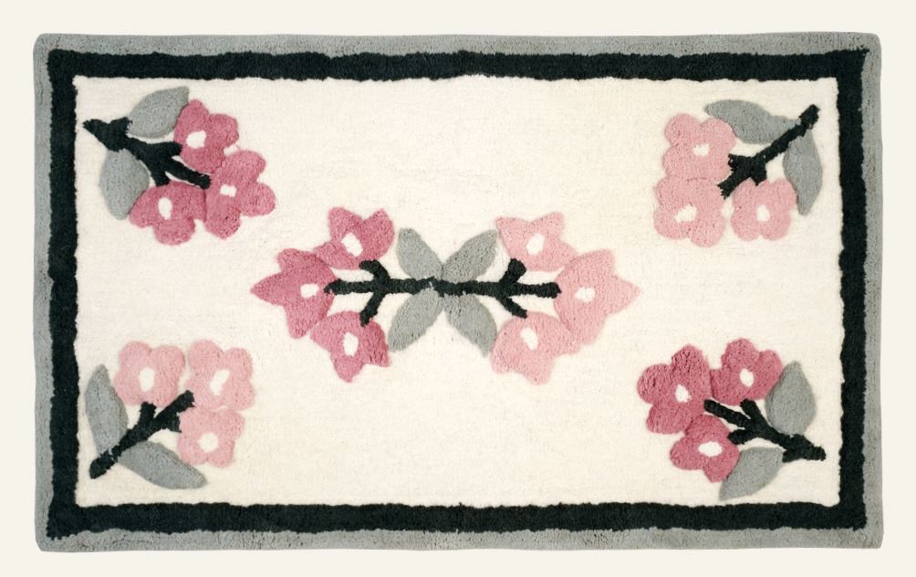 Vannitoamatt mitmevärviline/roosa - 55x90 cm mitmevärviline/roosa - 1