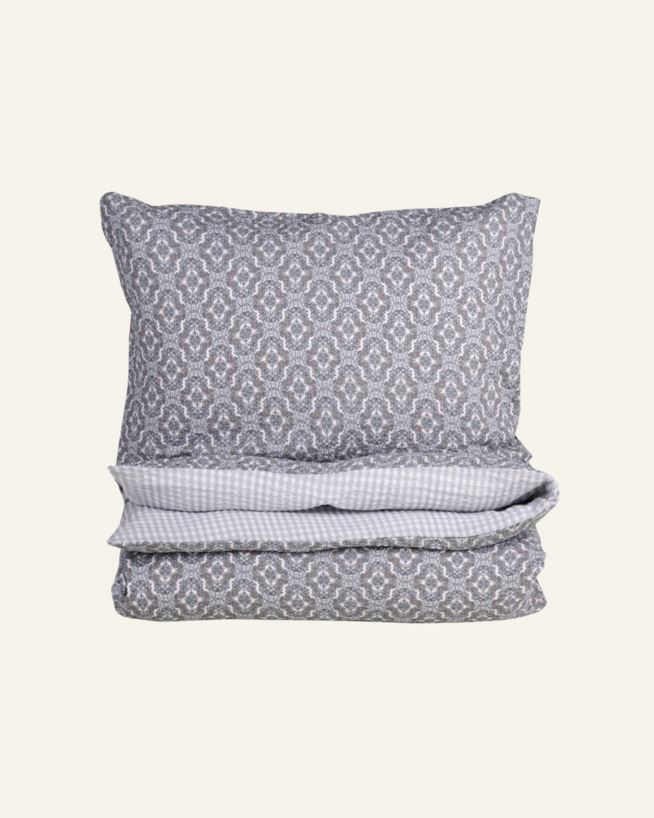 Voodipesukomplekt krepp-puuvillane mitmevärviline/sinine - 150x210 cm mitmevärviline/sinine - 1