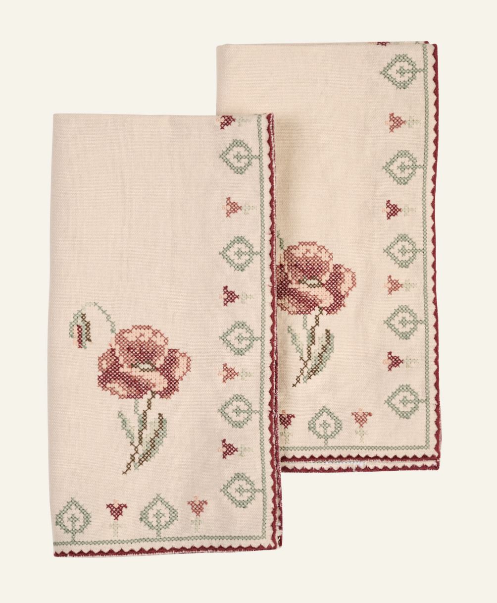Kangast salvrätik 2tk           beež - 45x45 cm beež - 1