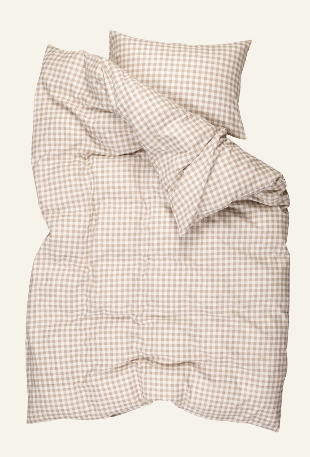 Flanell voodipesukomplekt sand - 2
