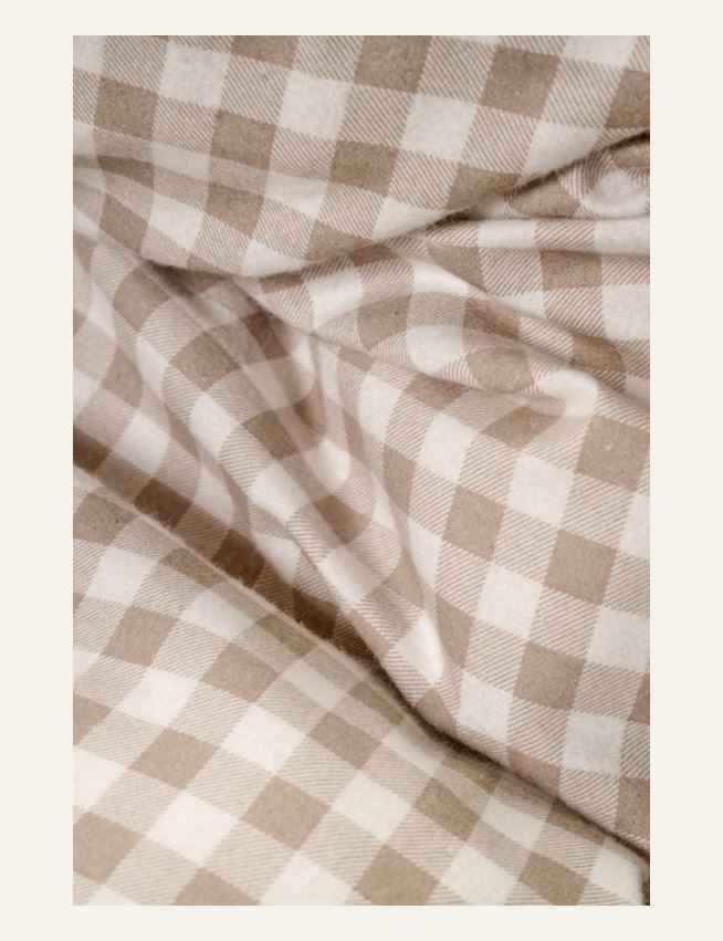 Flanell voodipesukomplekt sand - 3