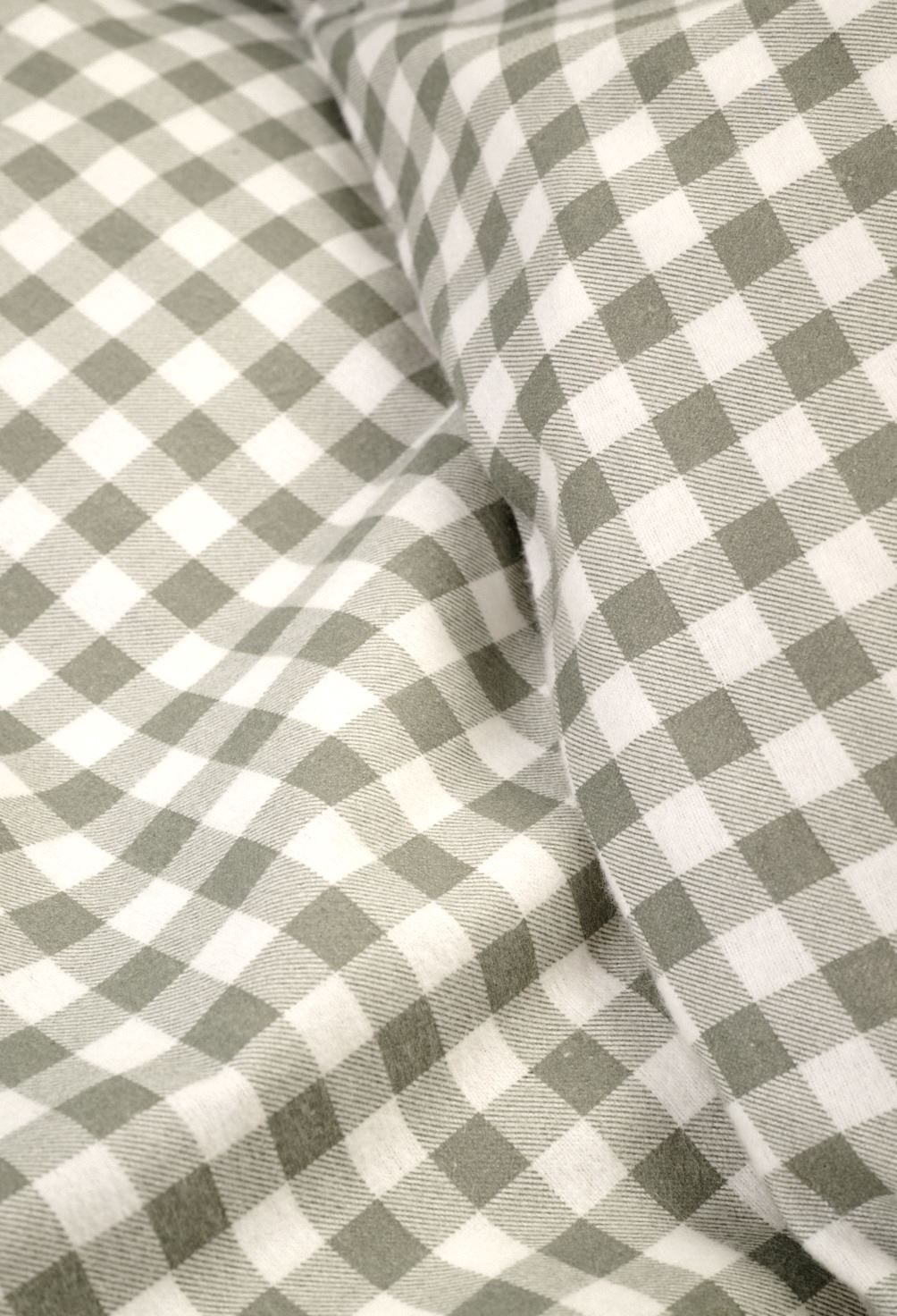 Flanell voodipesukomplekt oliiviroheline - 3
