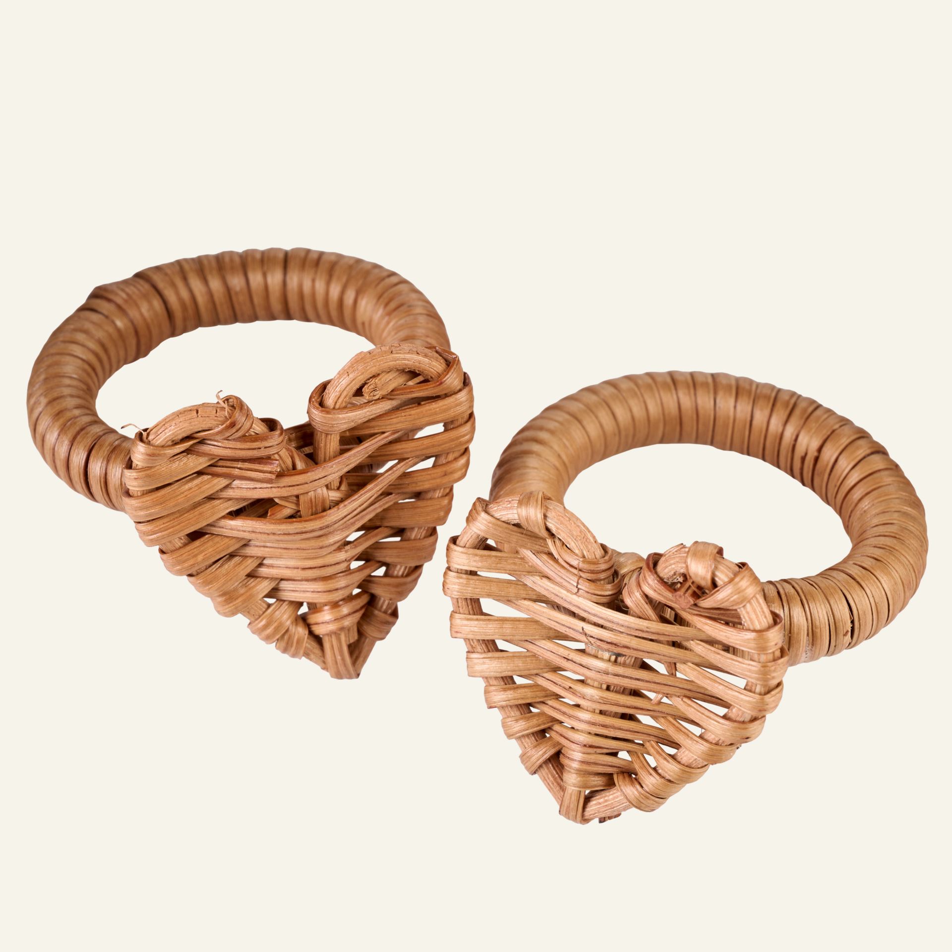 2 tk salvrõngas naturaalne toon - 5x5x5,5cm naturaalne toon - 1