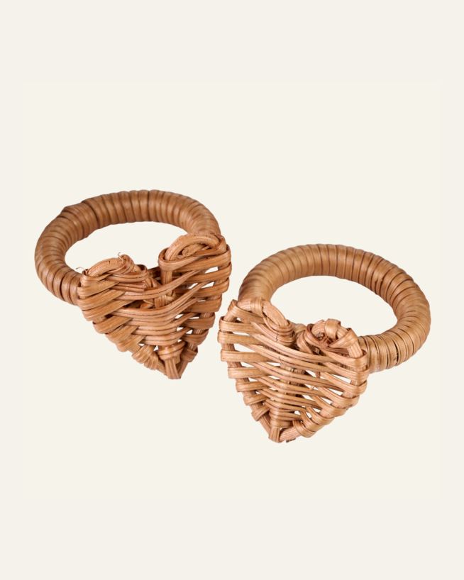 2 tk salvrõngas naturaalne toon - 5x5x5,5cm naturaalne toon - 1
