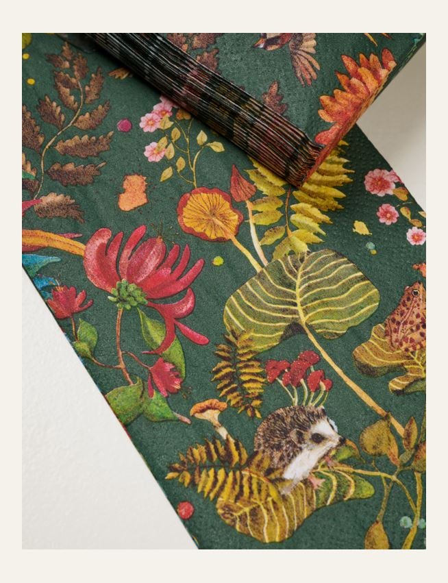Pabersalvrätik mitmevärviline/roheline - 2