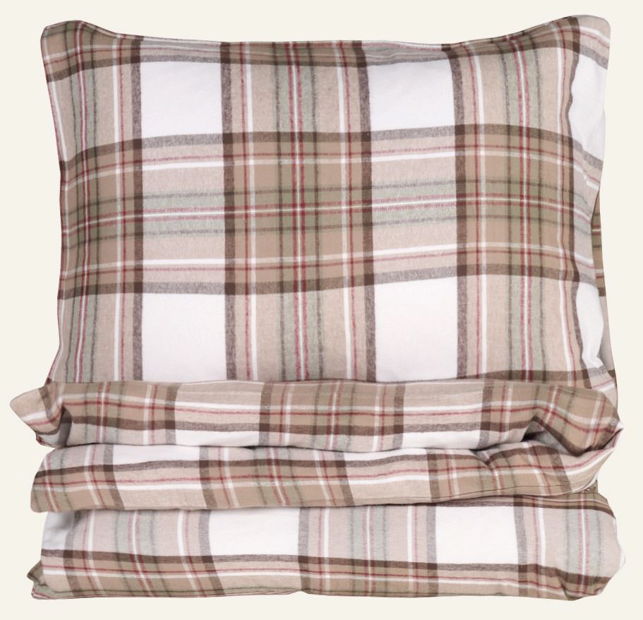 Voodipesukomplekt lõimvärvitud flanell mitmevärviline - 230x220 cm mitmevärviline - 1