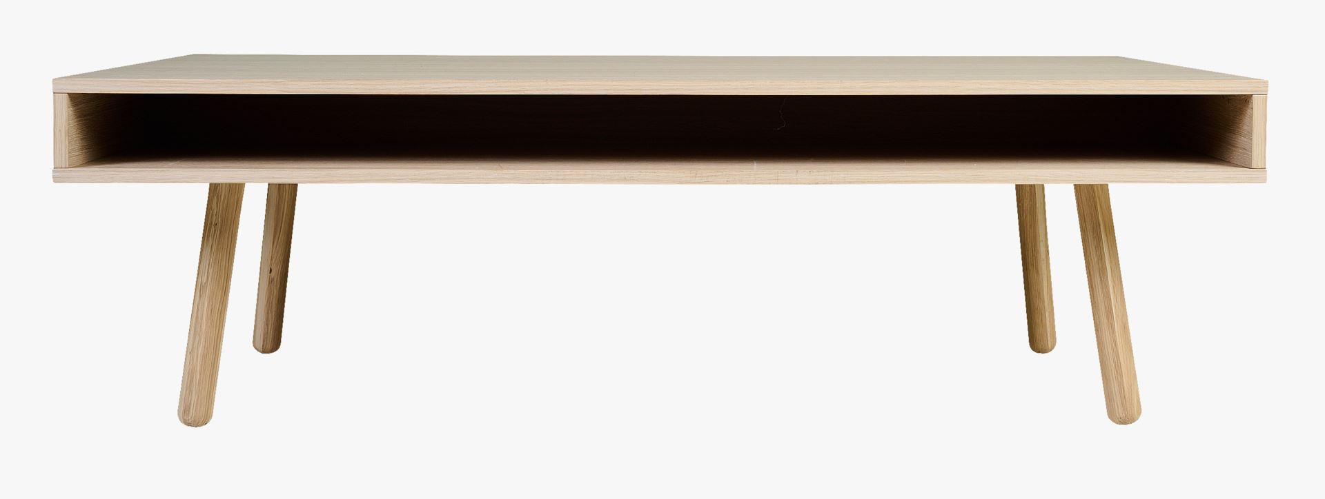 Diivanilaud madal naturaalne toon - 70x130x40 cm naturaalne toon - 1