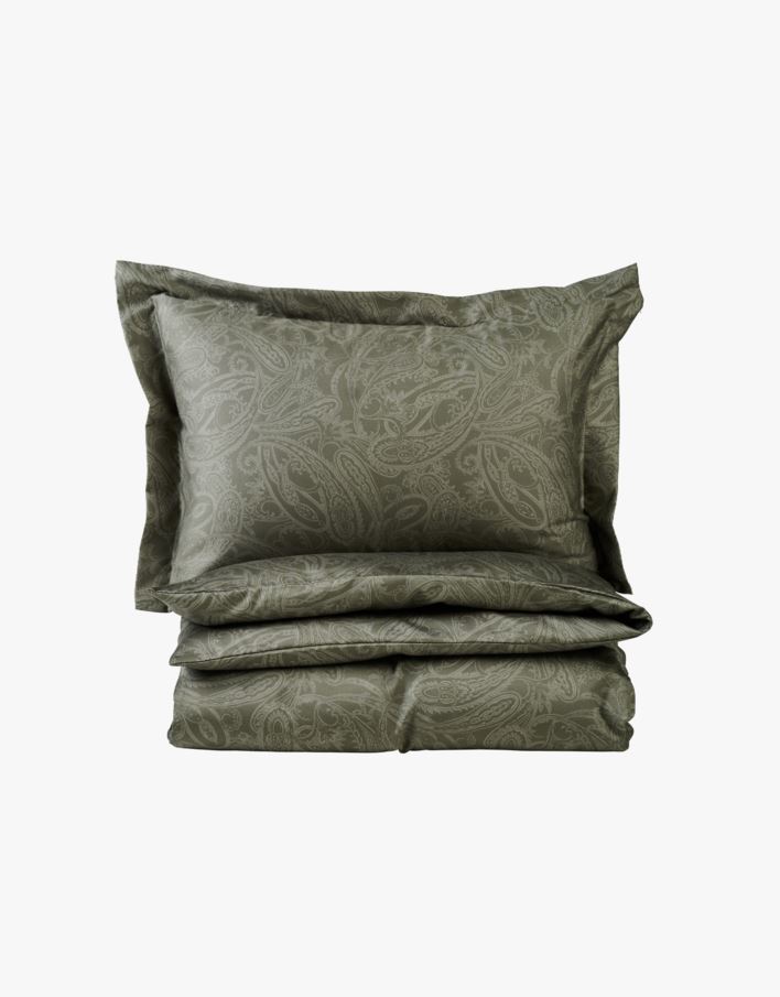 Voodipesukomplekt egiptuse puuvill oliiviroheline - 230x220 cm oliiviroheline - 1